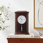 Seiko QXQ013BLH "Suki" Contemporary Modern Wooden Chiming Pendulum Mantel Clock