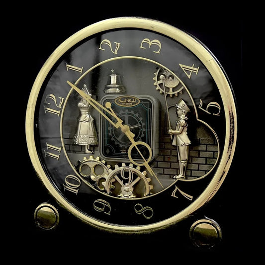 Rhythm "Small World Workings" Magic Motion Musical Mantel & Alarm Clock from Japan with Animated Dial - 4RE541RH02