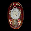 Rhythm "Tiffany Legacy (Red)" Musical Motion Decorative Pendulum Wall Clock - 4MJ430WT01